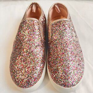 Carters Girls Glitter Slip On Shoes Sz 3
